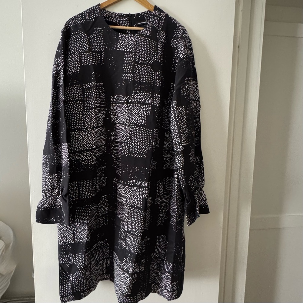 Marimekko Black and White Polka Dot Dress